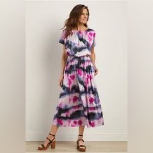 New Soft Surroundings Abelia Scoop Neck Maxi Dress